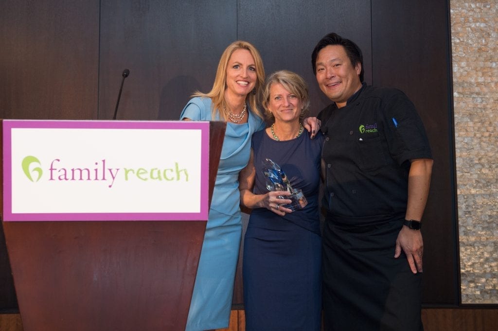 Chef Ming Tsai during the Family Reach fundraising event, "Cooking Live! Boston" in Boston, Tuesday, May 3, 2016. For more than two decades Family Reach has been providing financial support to families with a child sick with cancer. (Gretchen Ertl/AP Images for Family Reach Foundation)