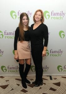 Attendees Andrea and Toni Callus strike a pose on the Cooking Live runway. 