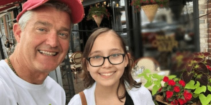 wordpressheader Reach Athlete Kris with cancer-warrior Emma