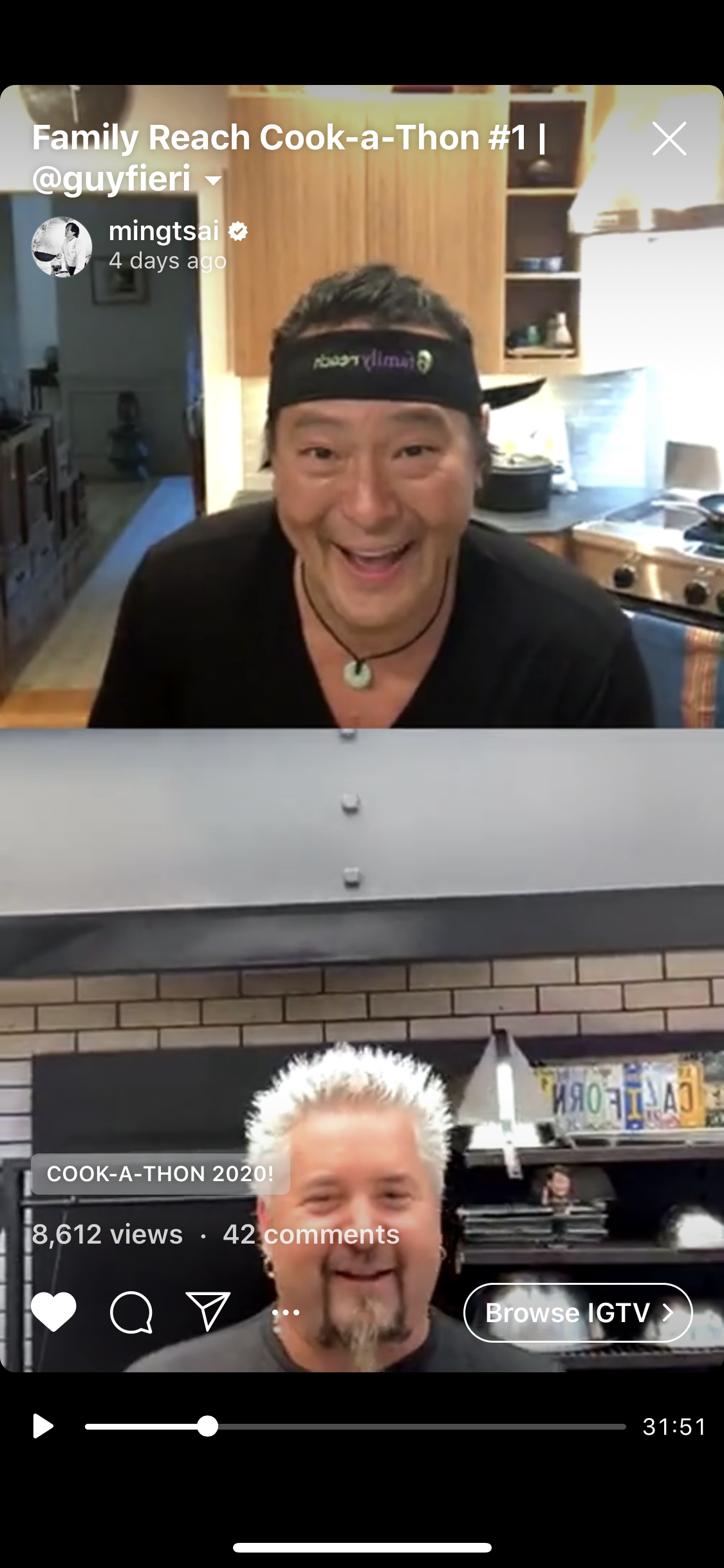 Chef Ming and Guy Fieri