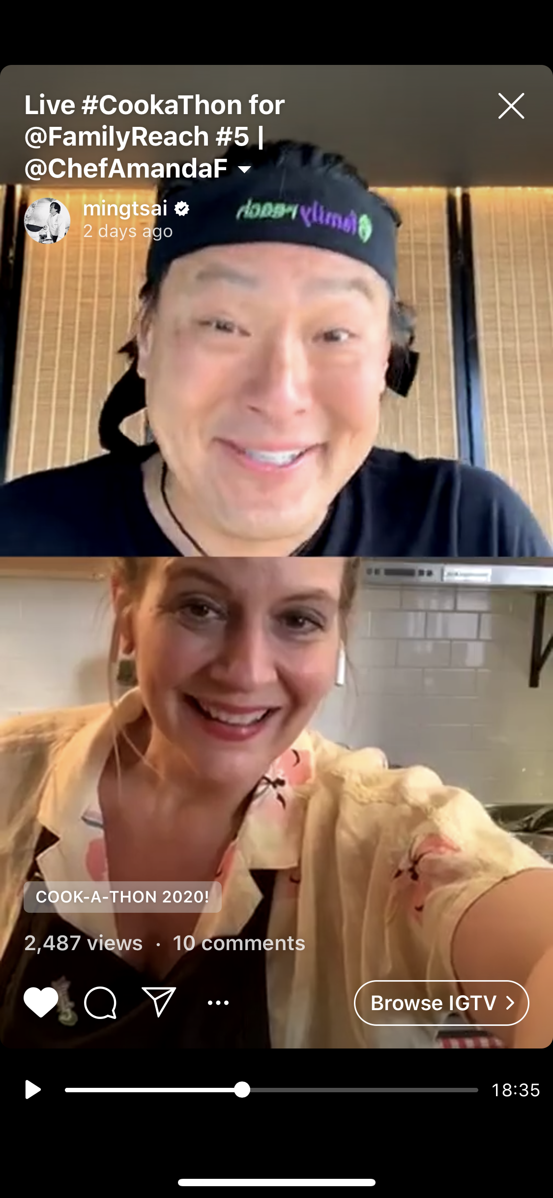 Chef Ming and Amanda Freitag