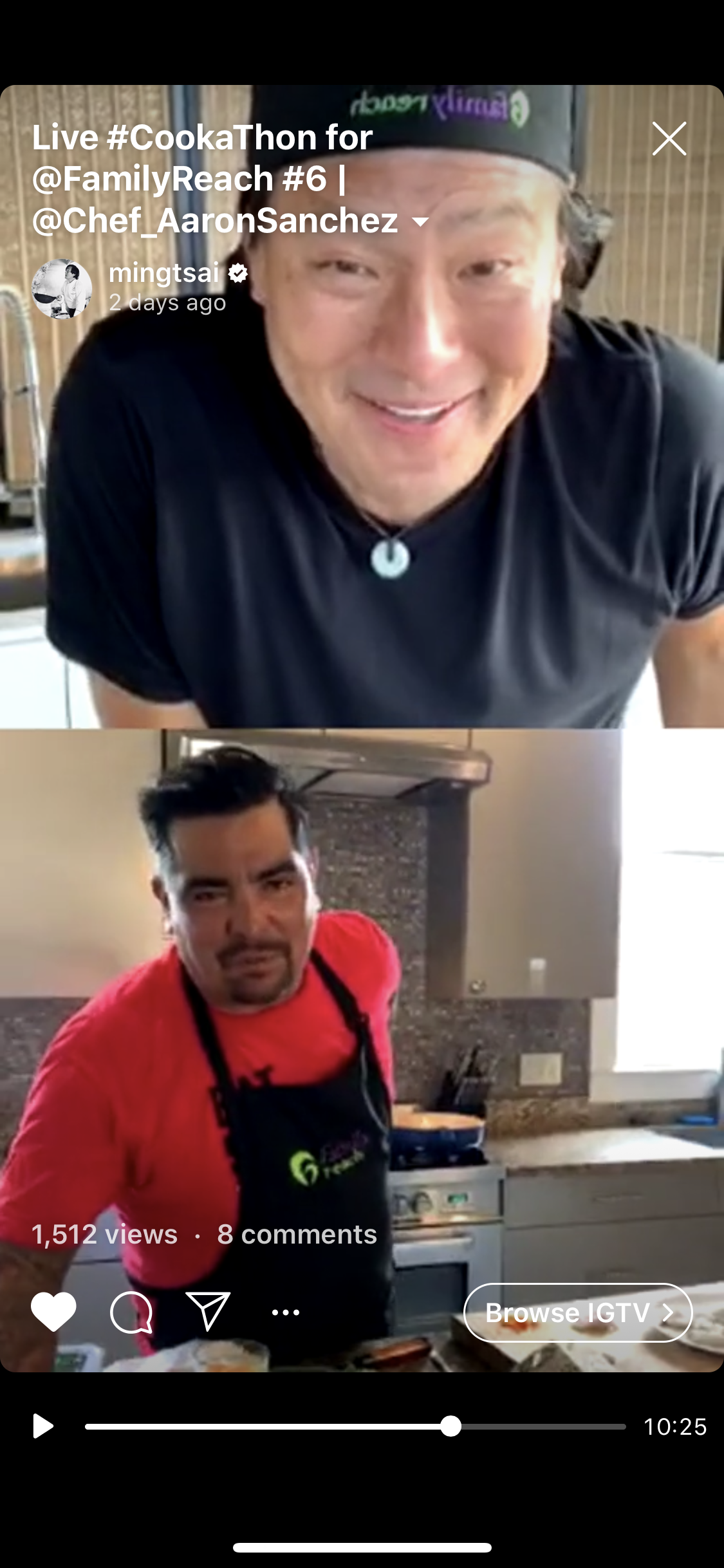 Chef Ming and Aarón Sánchez