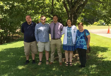 Janet (48, breast cancer) with her family