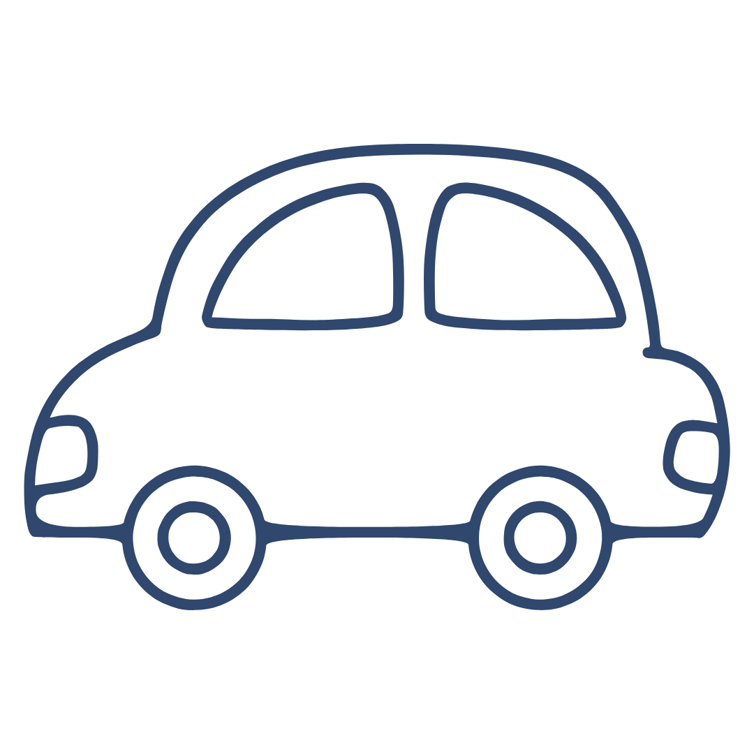 Blue car icon