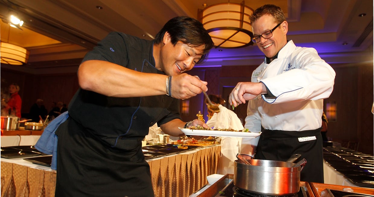 Cooking Live Boston with Chef Ming Tsai and Matt Damon
