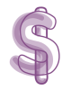 Dollar Sign (Purple)