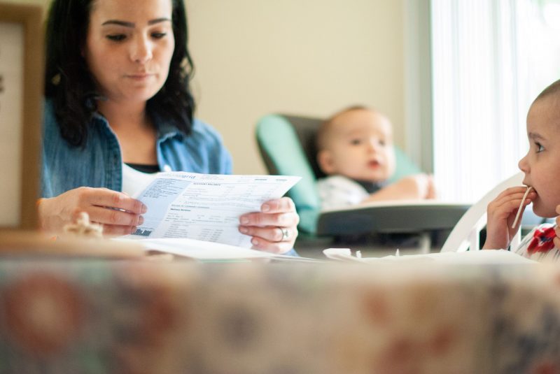 Mom worries about keeping up with the monthly household bills while her daughter, Harper, is in treatment.