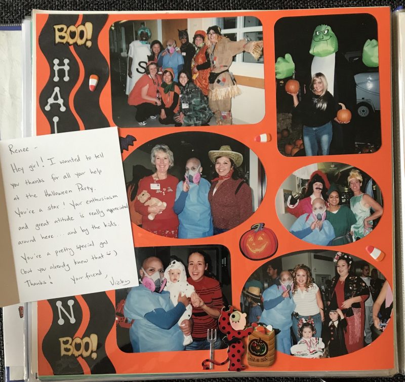 Snapshot from Renée’s scrapbook featuring Halloween memories